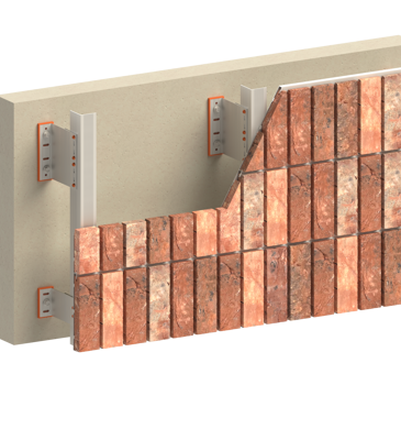 Briklok profiles in horizontal position with spacer profile  Image